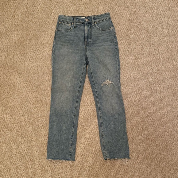 MADEWELL The Perfect Vintage Jean in Rosabelle Wash Comfort Stretch Edition - Picture 2 of 14